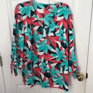 Talbots floral blouse
